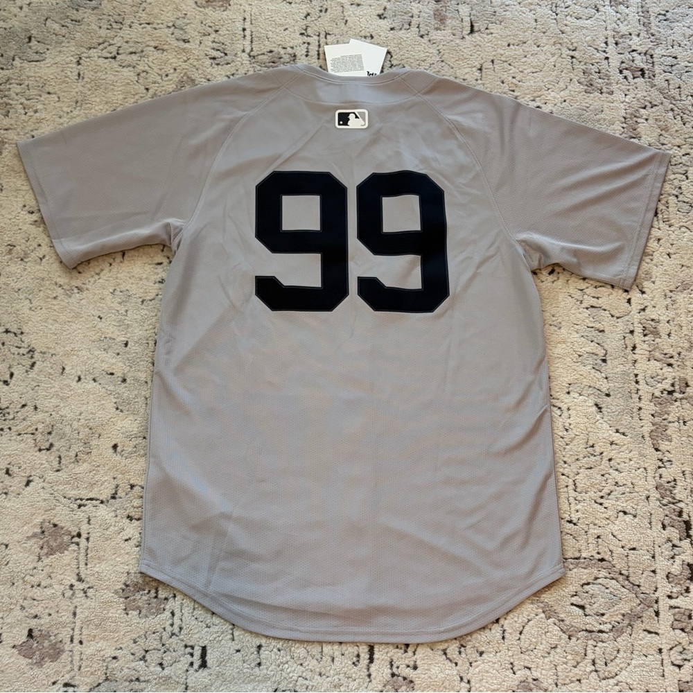 Nike Authentic New York Yankees Aaron Judge #99 Gray Baseball Jersey Men’s Sz: S - Picture 3 of 6